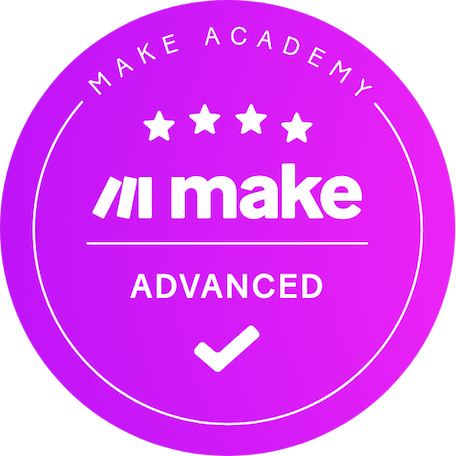 Make Academy Advanced certification, verified on Credly